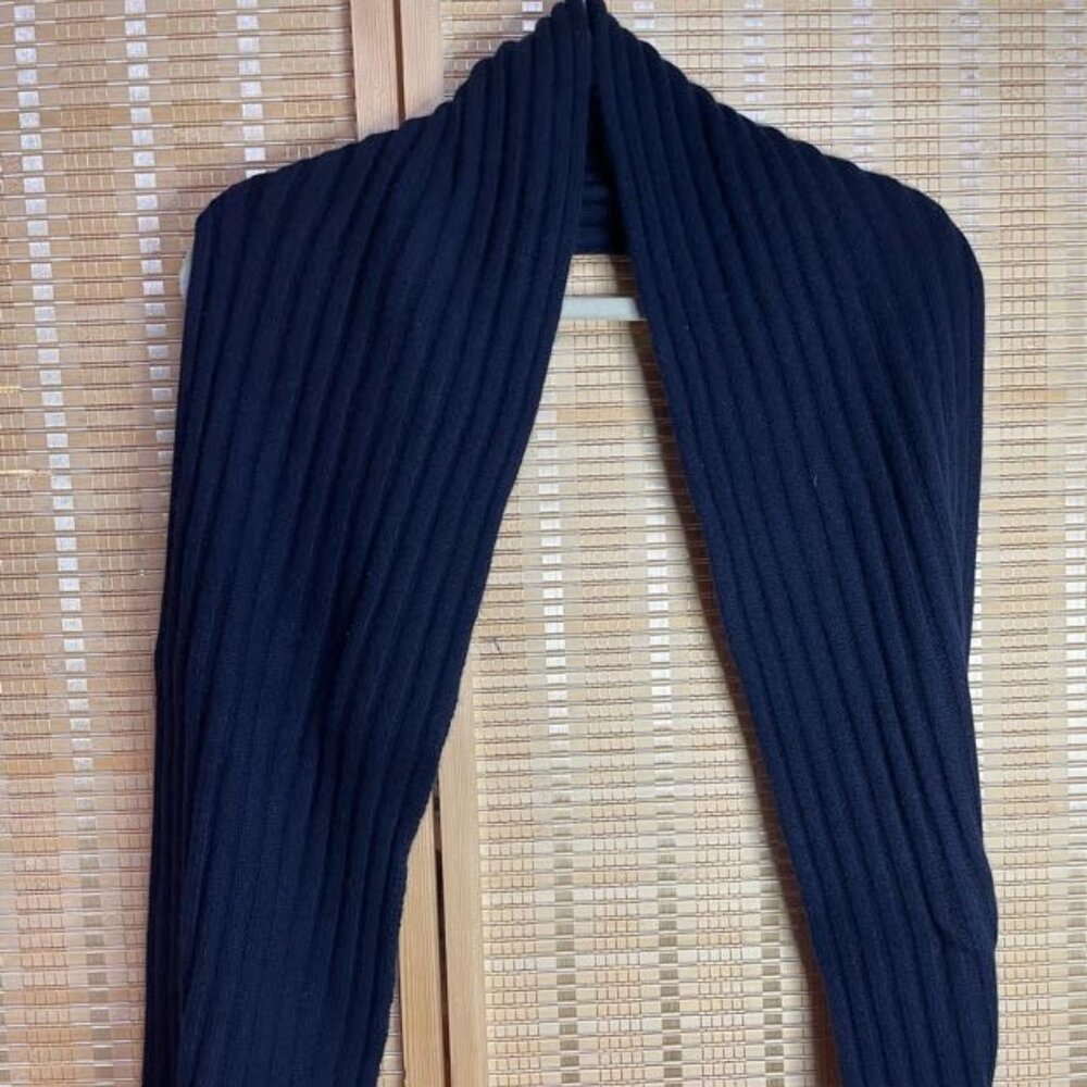 Polo Ralph Lauren Ribbed Knit Scarf – Navy